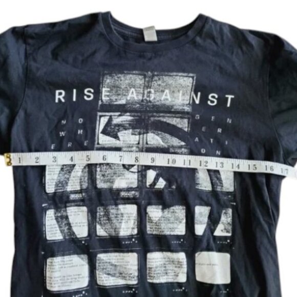Gildan black Rise Against nowhere generation T-shirt size S - Picture 5 of 6